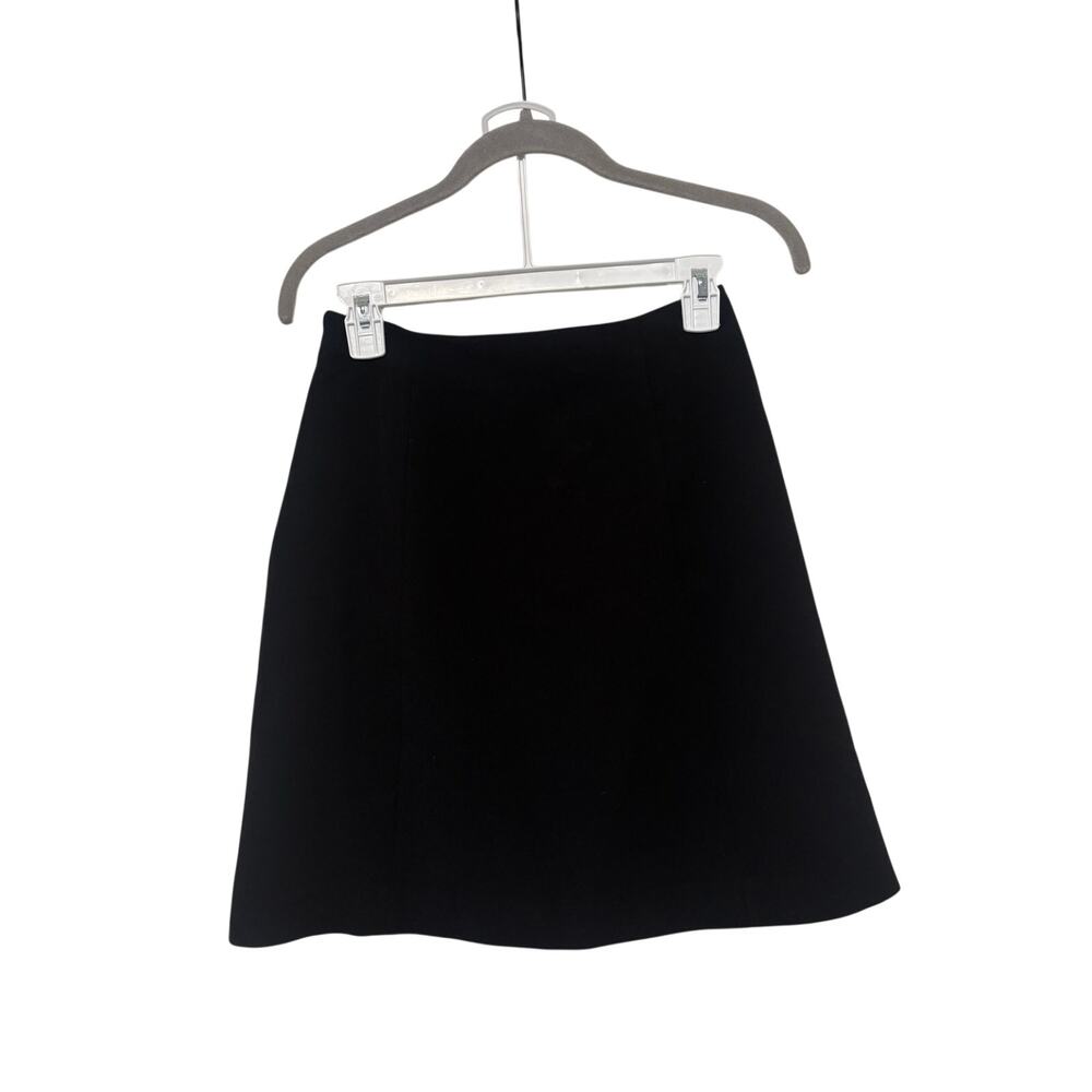Babaton Aritzia Black Mini Skirt Women’s Size 4 Lined Side Zip Career Classic - Picture 9 of 10